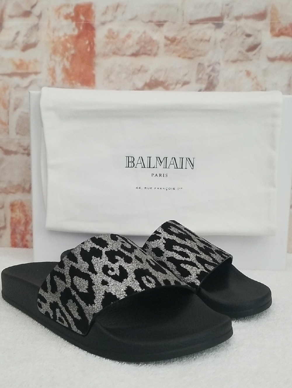 New Balmain Calypso Leopard Pool Slides
